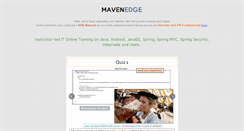 Desktop Screenshot of mavenedge.com